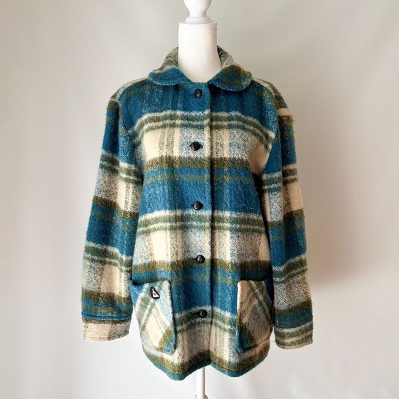 Vintage Wool Plaid Canadian Camper Coat - Picture 6 of 13